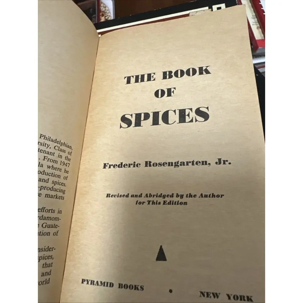 The Book of Spices By Frederick Rosengarten‎ 1969